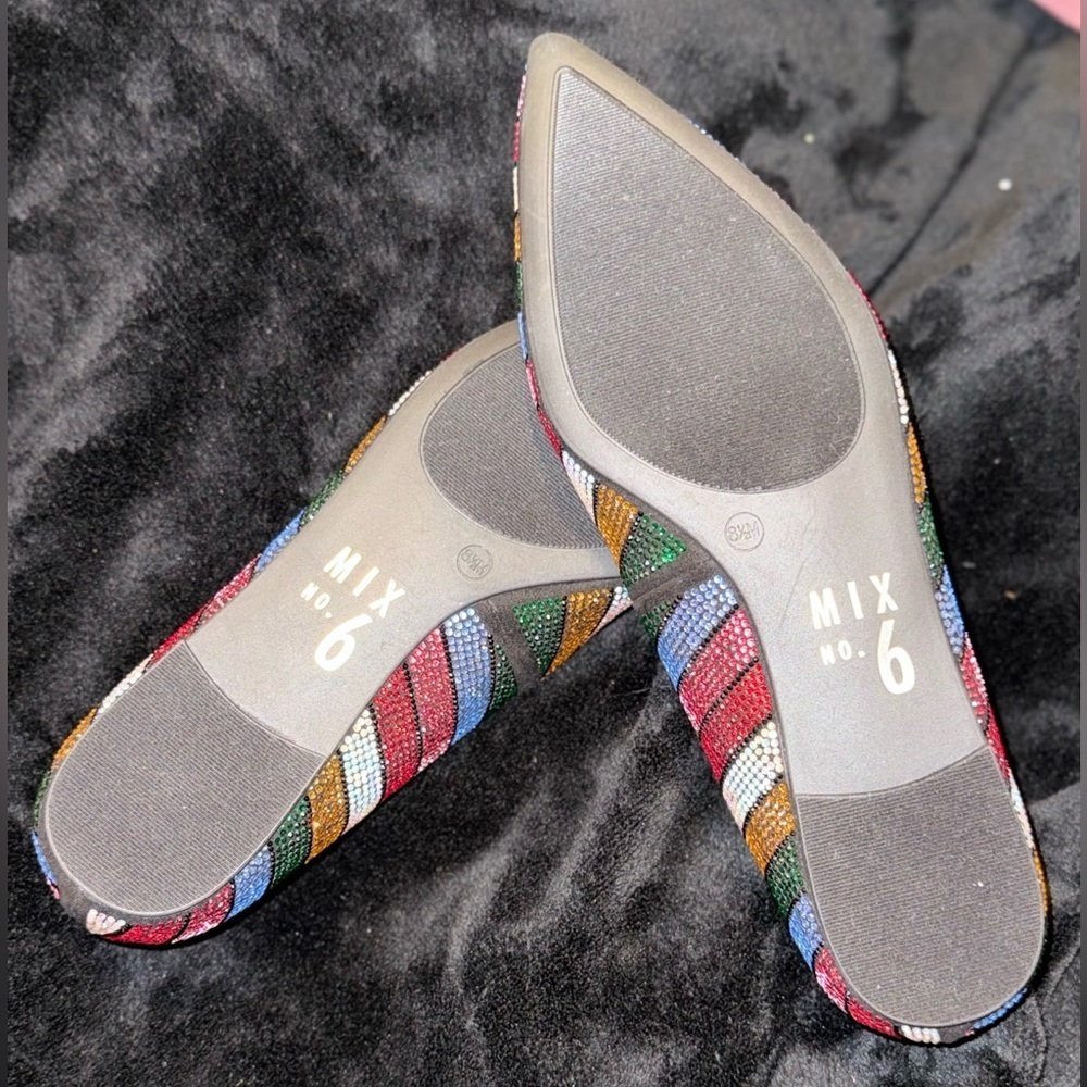 Mix No. 6 Colorful Striped Women's Flats - Picture 7 of 11